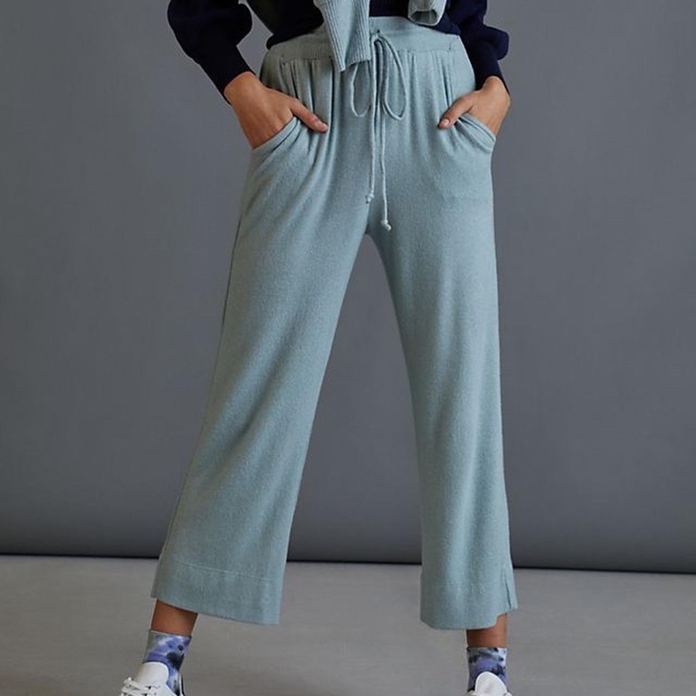 Anthropologie Anne Cozy Wide Leg pants